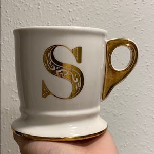 Anthropologie ‘S’ Mug Holiday Edition